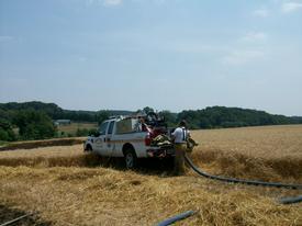 Brush Fire - Streaker Road - July 2010